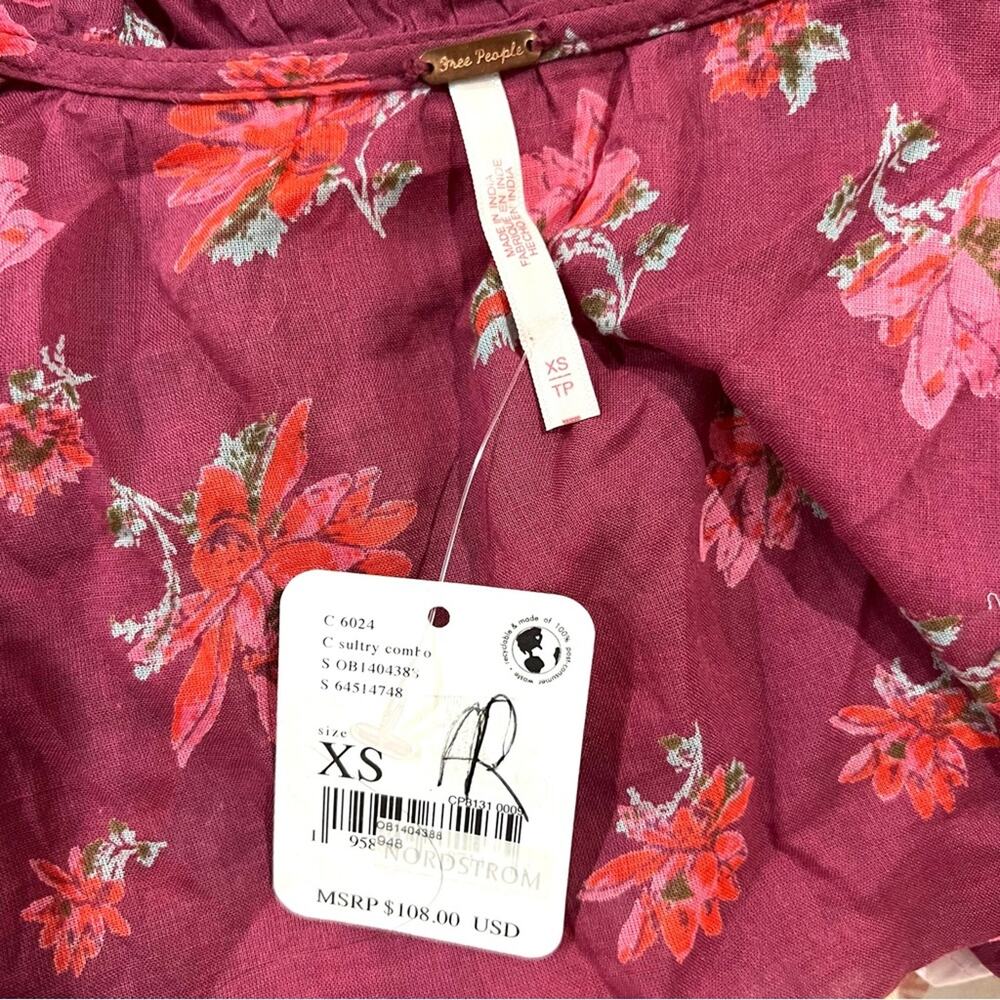 Free People Amanda Ruffle Warp Top - NWT - Picture 11 of 13